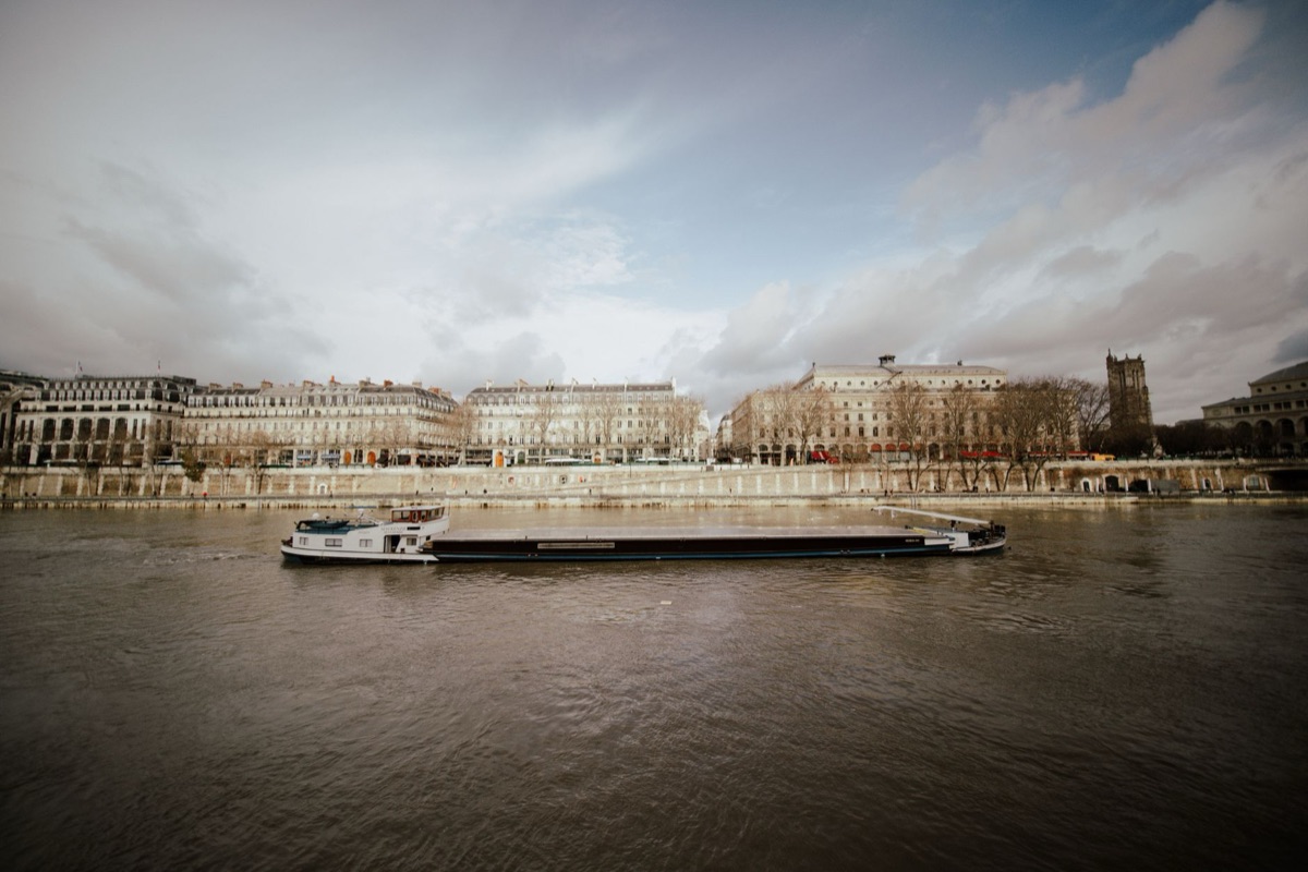 seine riverboat at night