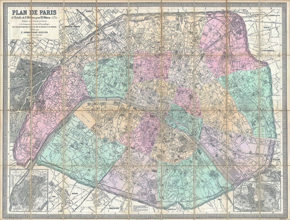 Eiffel Tower located in the 16th arrondissement of Paris