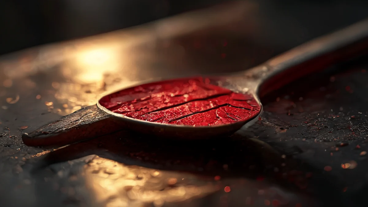 Un split spoon è un utensile da cucina utilizzato per tagliare gli ingredienti a metà.