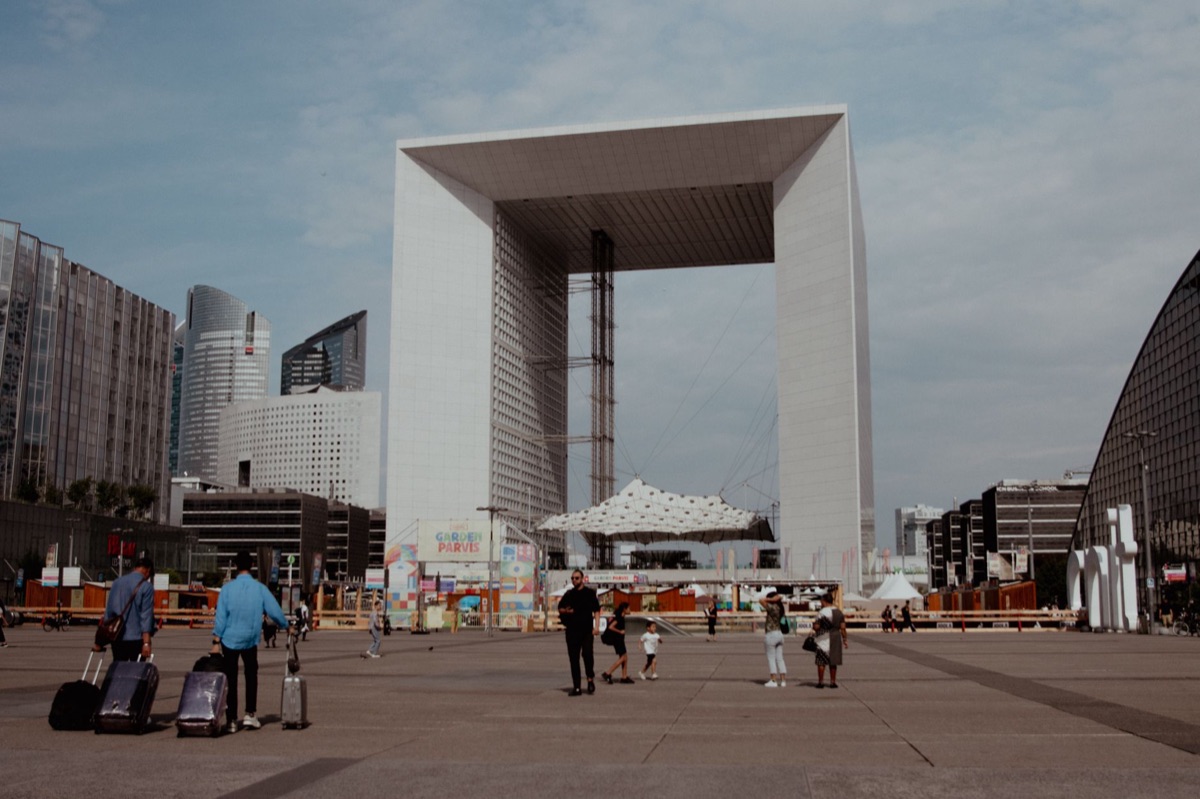 Große Halle de la Villette, äußere Ansicht, Paris